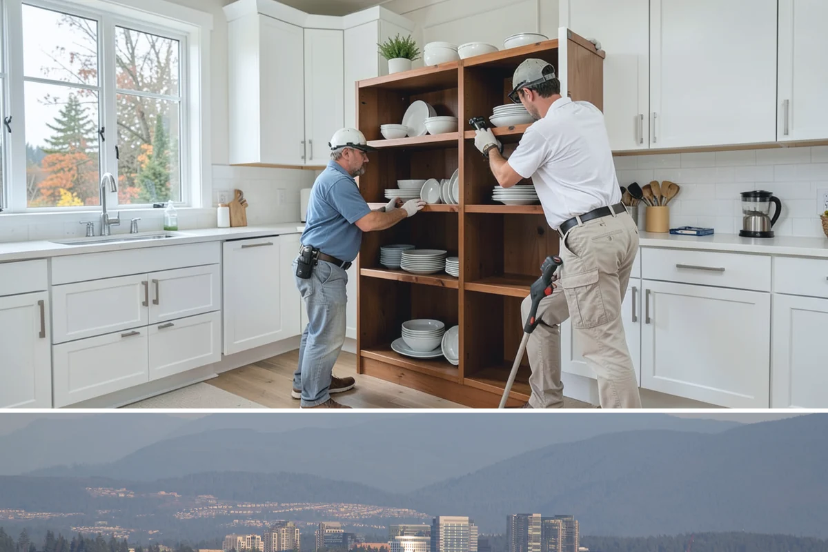 Coffee Bar Installation in Medina, King County, WA - This popular upgrade fits any season and is an easy add to a fall kitchen refresh.
