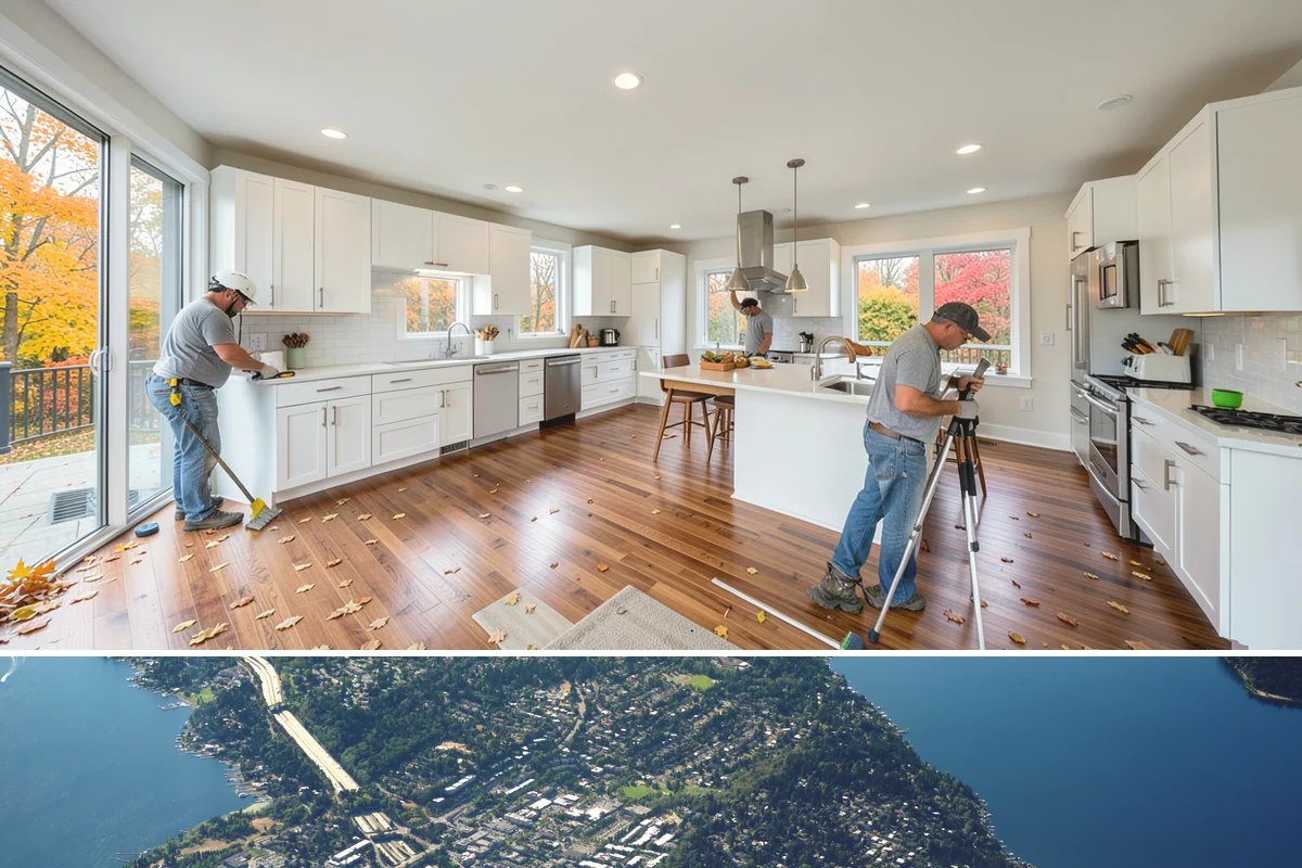 Coffee Bar Installation in Mercer Island, King County, WA - This popular upgrade fits any season and is an easy add to a fall kitchen refresh.
