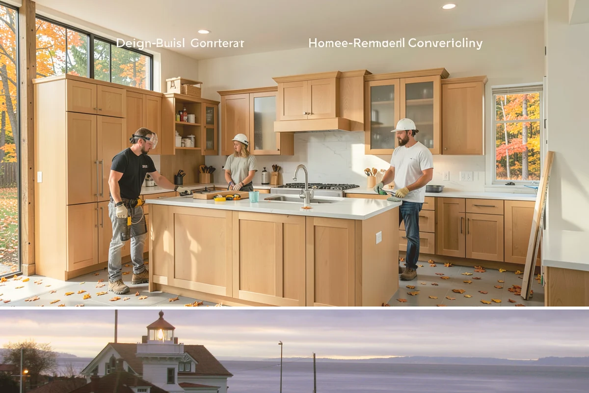 Coffee Bar Installation in Mukilteo, Snohomish County, WA - This popular upgrade fits any season and is an easy add to a fall kitchen refresh.