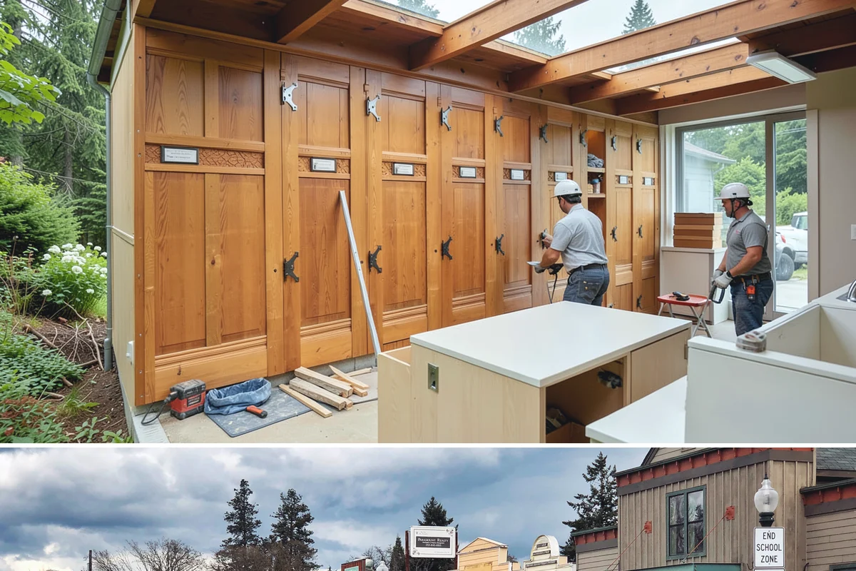 Coffee Bar Installation in Roy, Pierce County, WA - This popular upgrade fits any season and is an easy add to a fall kitchen refresh.
