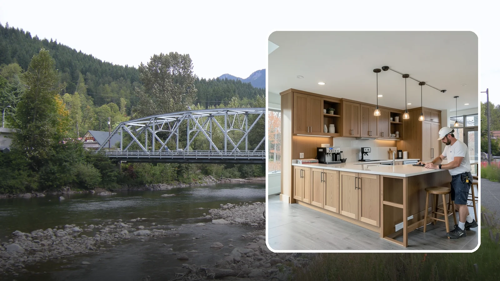 Coffee Bar Installation in Skykomish, King County, WA - Building a dedicated coffee bar with counter space, storage, and power for your machines and mugs.