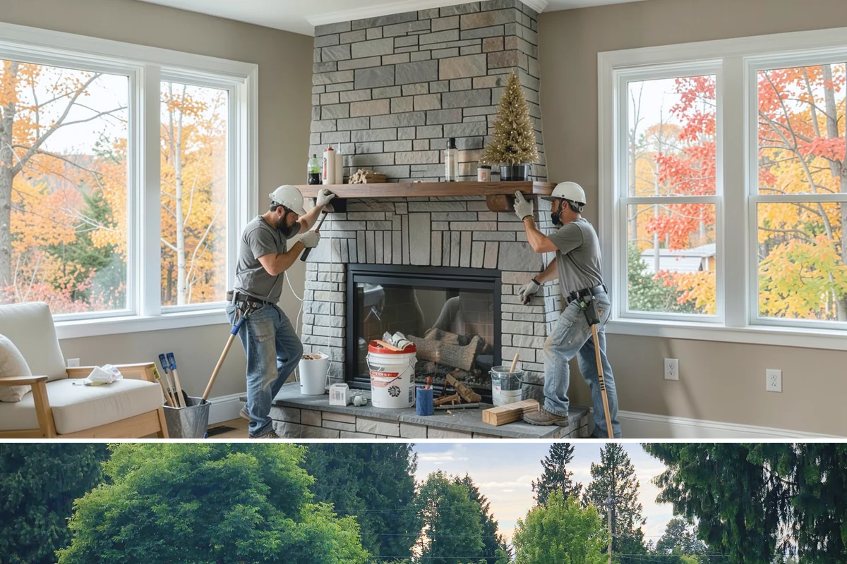 Coffered Ceiling Construction in Bonney Lake, Pierce County, WA - Coffered ceilings are interior craftsmanship that can be built in any season.