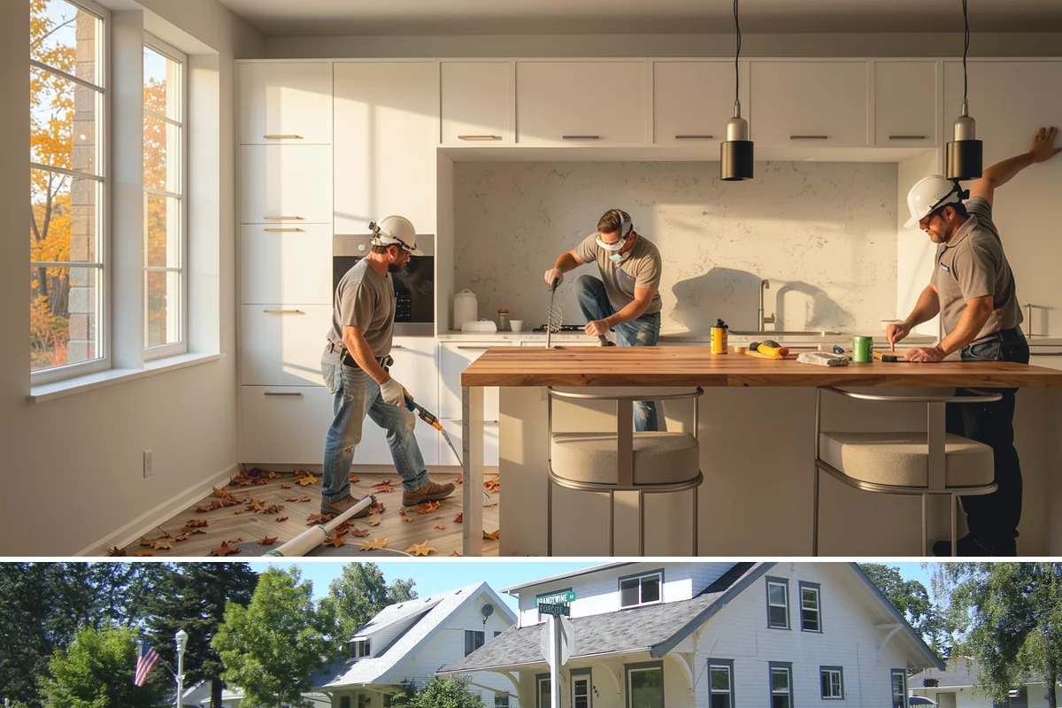 Coffered Ceiling Construction in DuPont, Pierce County, WA - Coffered ceilings are interior craftsmanship that can be built in any season.