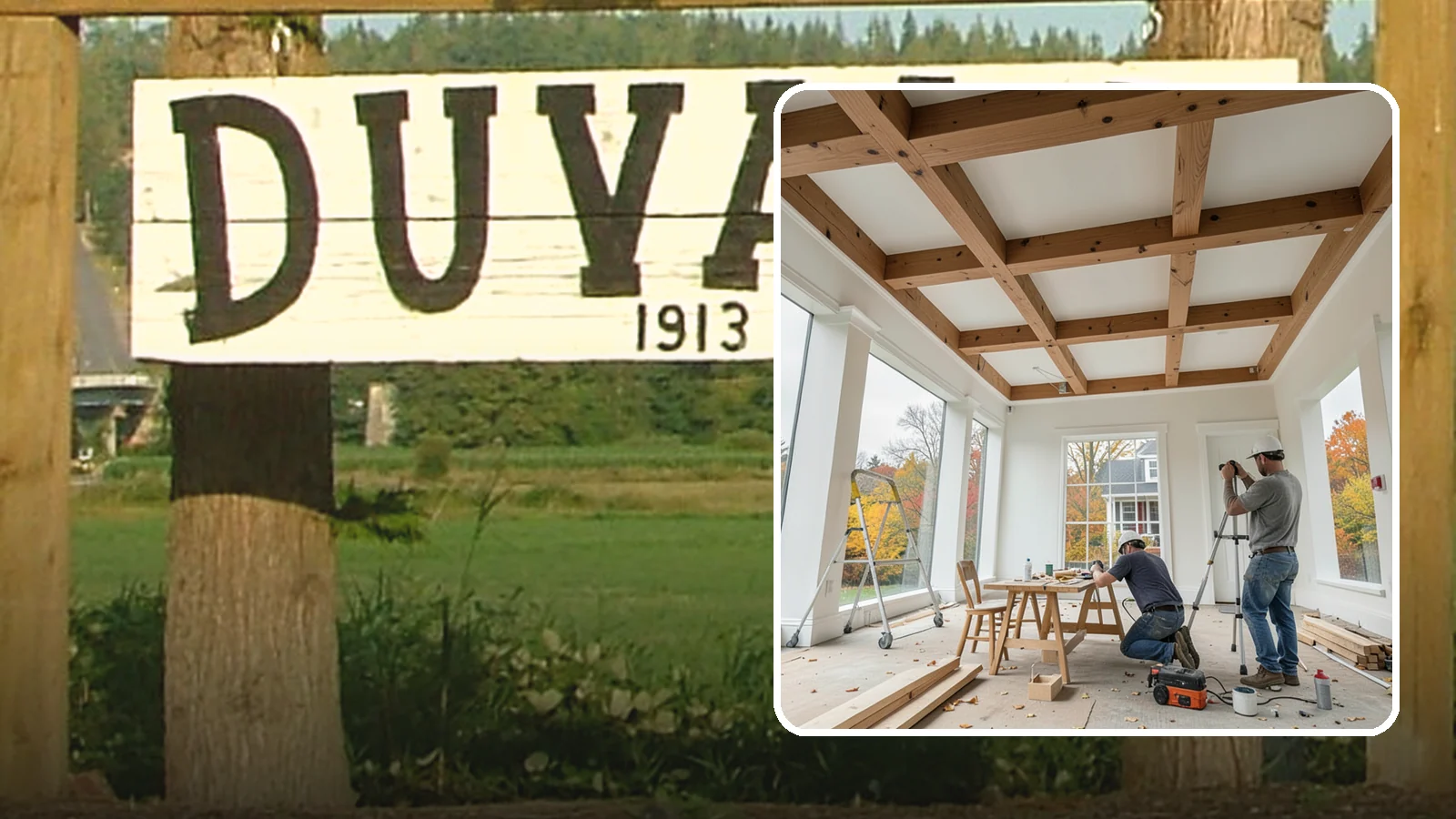 Coffered Ceiling Construction in Duvall, King County, WA - An elegant coffered ceiling that adds depth, architecture, and richness overhead.