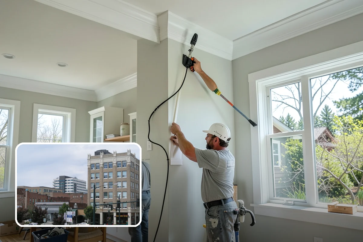 Coffered Ceiling Construction in Everett, Snohomish County, WA - Dramatic architectural depth overhead