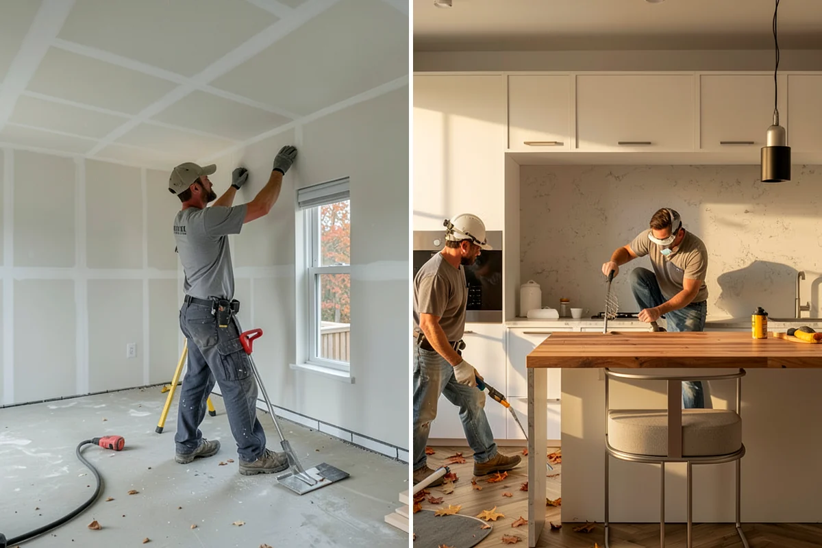 Coffered Ceiling Construction in Everett, Snohomish County, WA - Plan the coffer grid to the room's dimensions