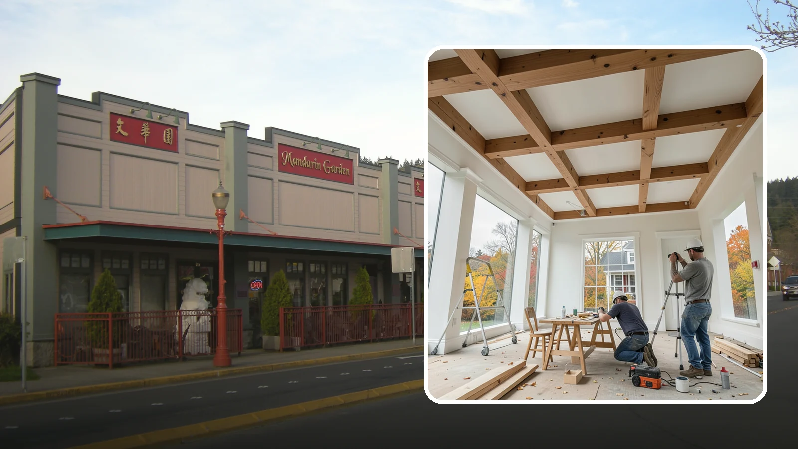 Coffered Ceiling Construction in Issaquah, King County, WA - An elegant coffered ceiling that adds depth, architecture, and richness overhead.