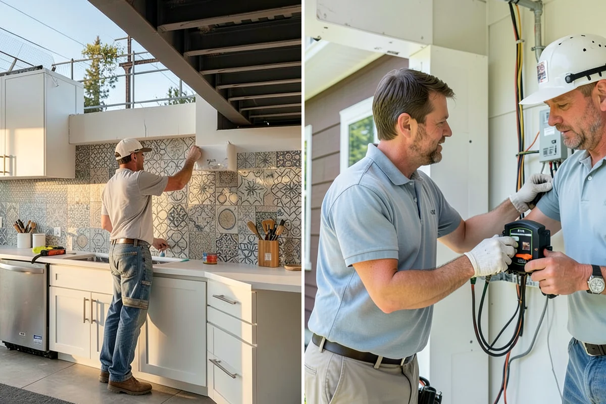 Coffered Ceiling Construction in Kenmore, King County, WA - Plan the coffer grid to the room's dimensions