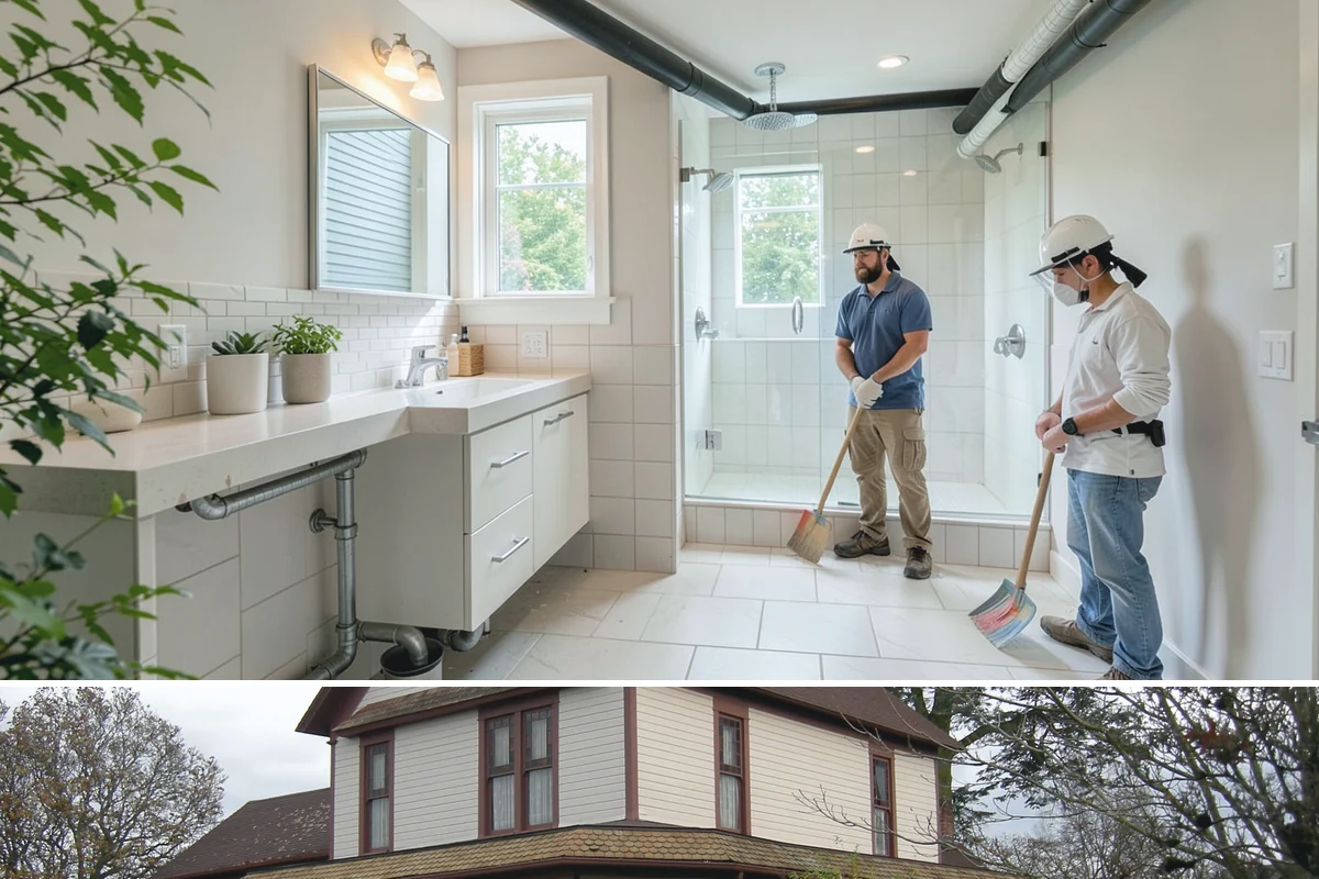 Coffered Ceiling Construction in Sumner, Pierce County, WA - Coffered ceilings are interior craftsmanship that can be built in any season.