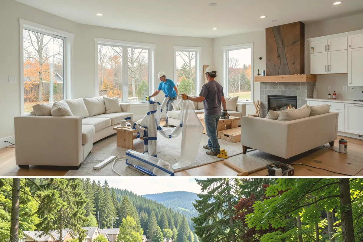 Color Consultation in Lake Forest Park, King County, WA - Color consultations happen year-round and are a great way to plan an interior refresh during the darker winter months.