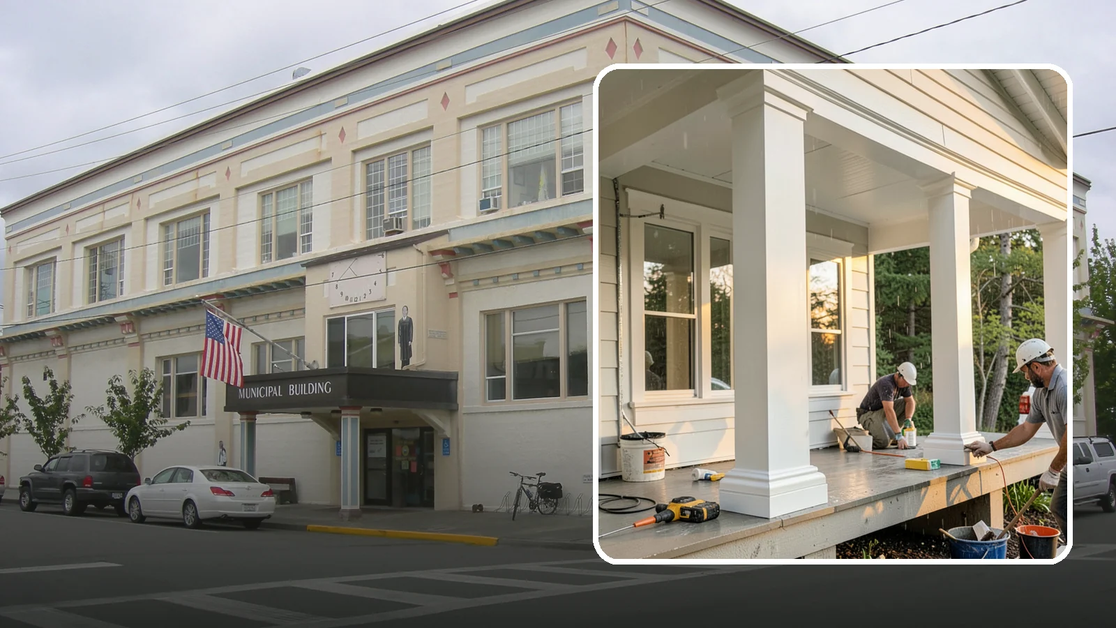 Column Wrap Installation in Anacortes, Skagit County, WA - Column wrap installation that dresses up porch posts with a durable, finished exterior look.