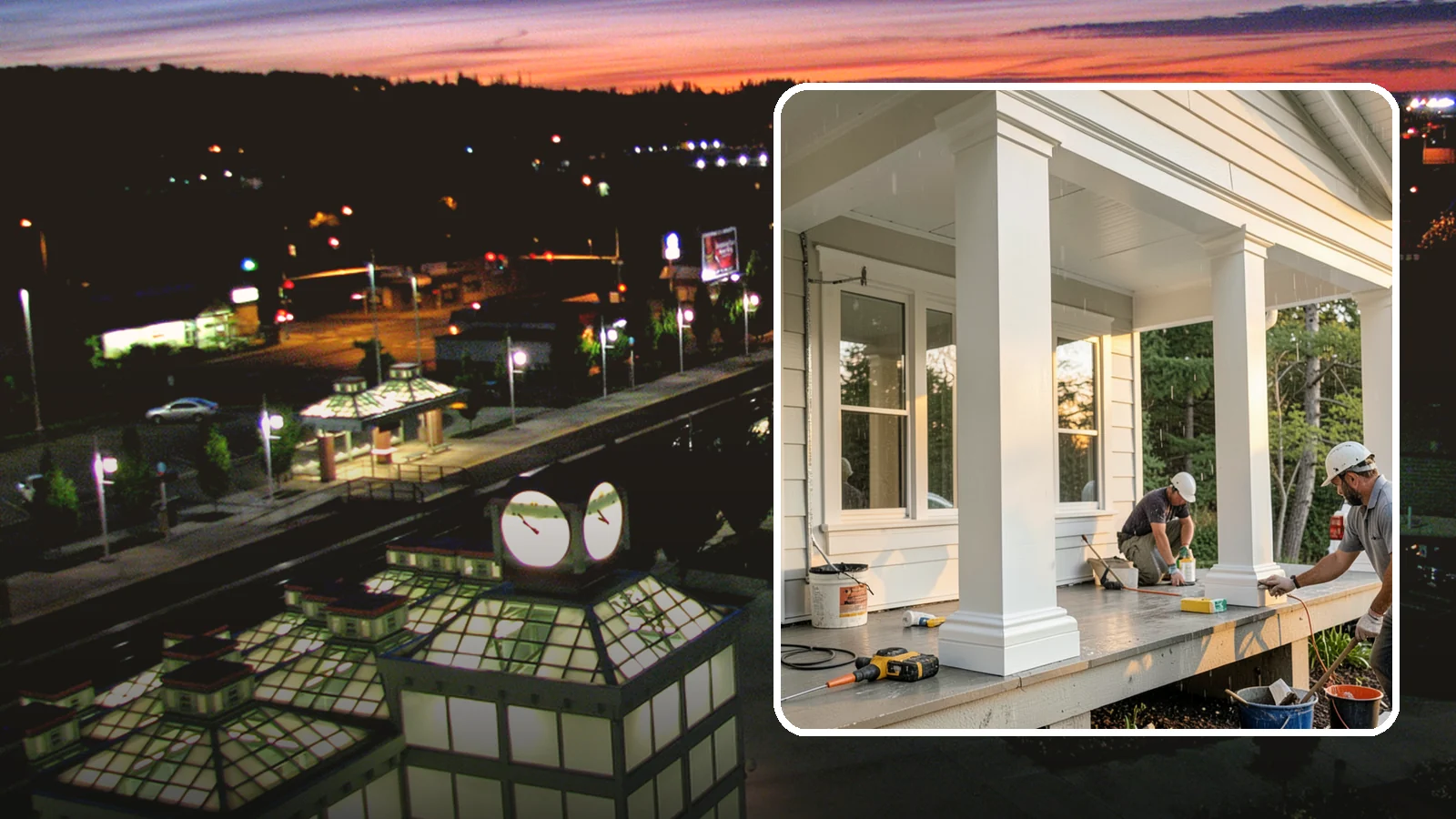 Column Wrap Installation in Auburn, King County, WA - Column wrap installation that dresses up porch posts with a durable, finished exterior look.