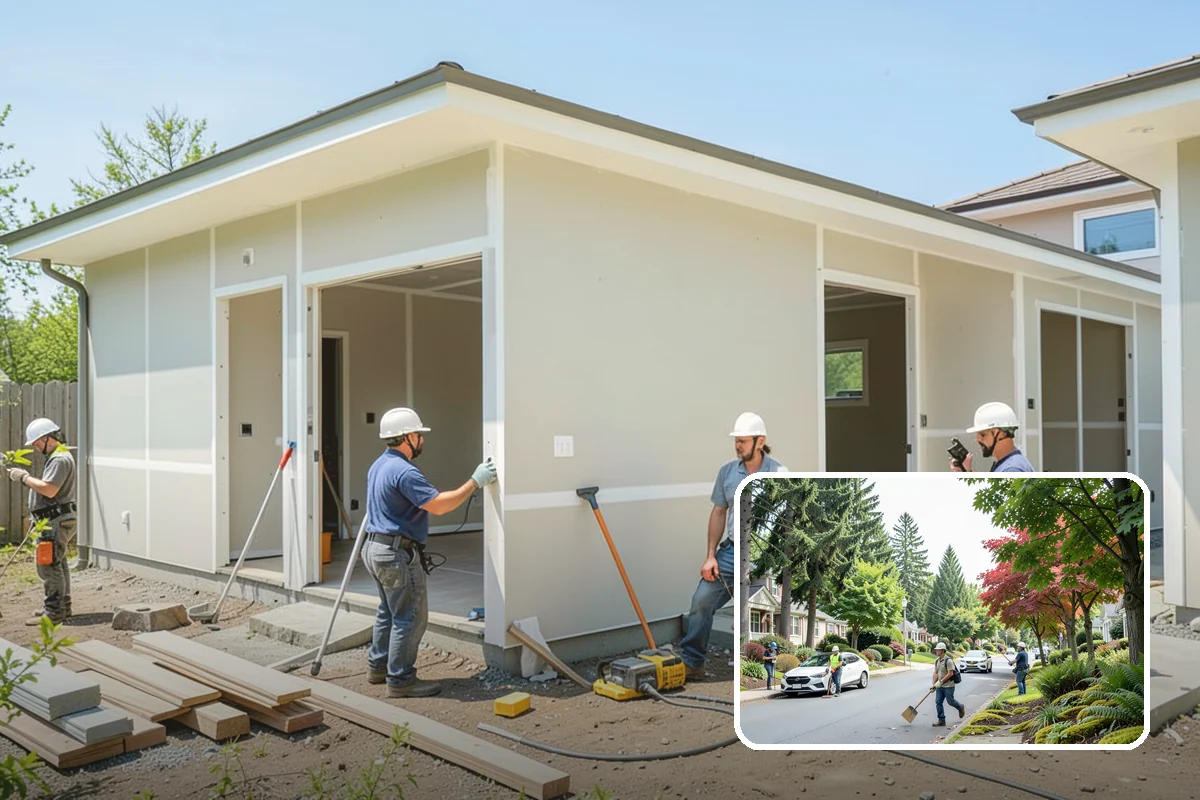 Column Wrap Installation in Beaux Arts Village, King County, WA - Upgrades the look of porch and entry posts