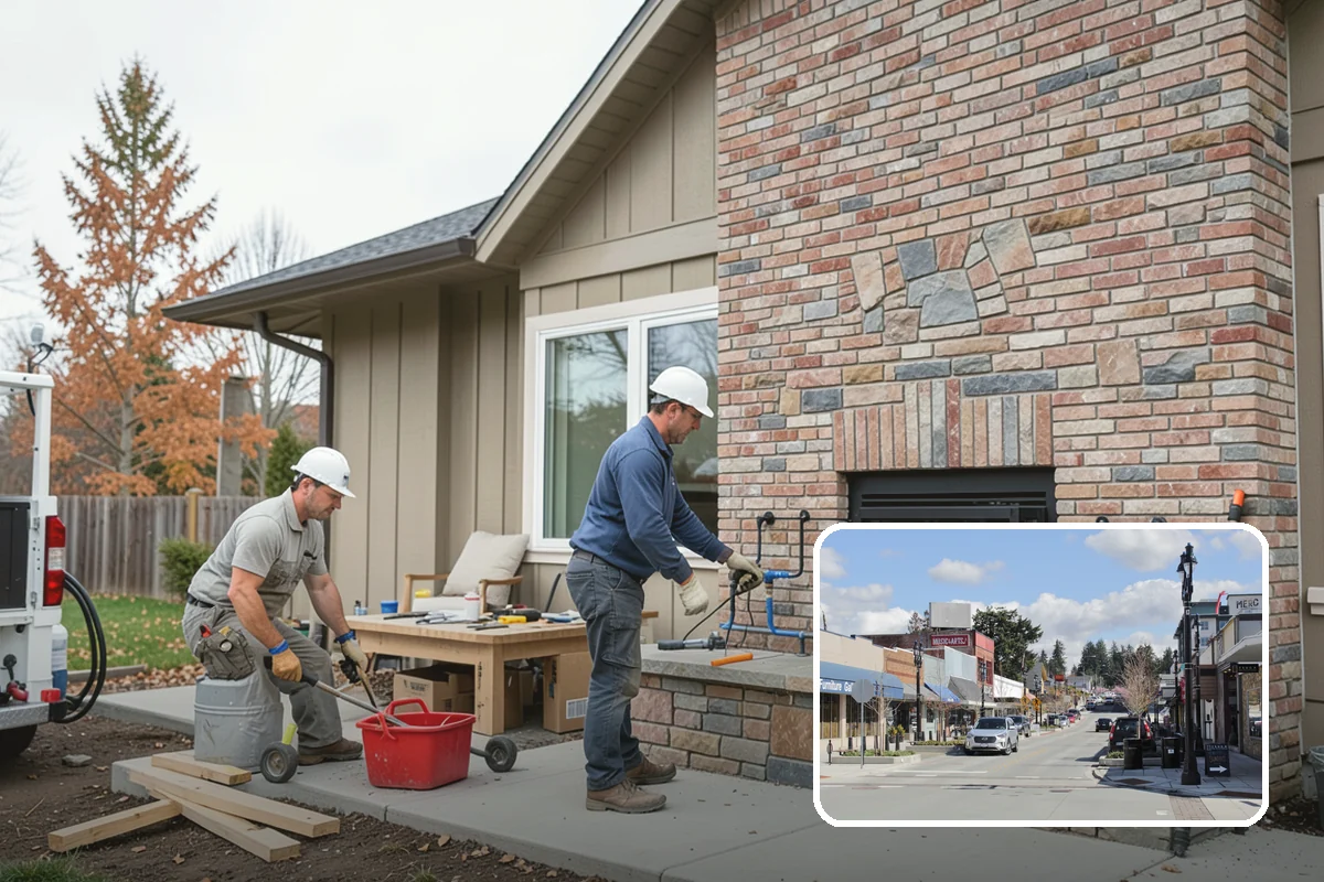 Column Wrap Installation in Bothell, King County, WA - Upgrades the look of porch and entry posts