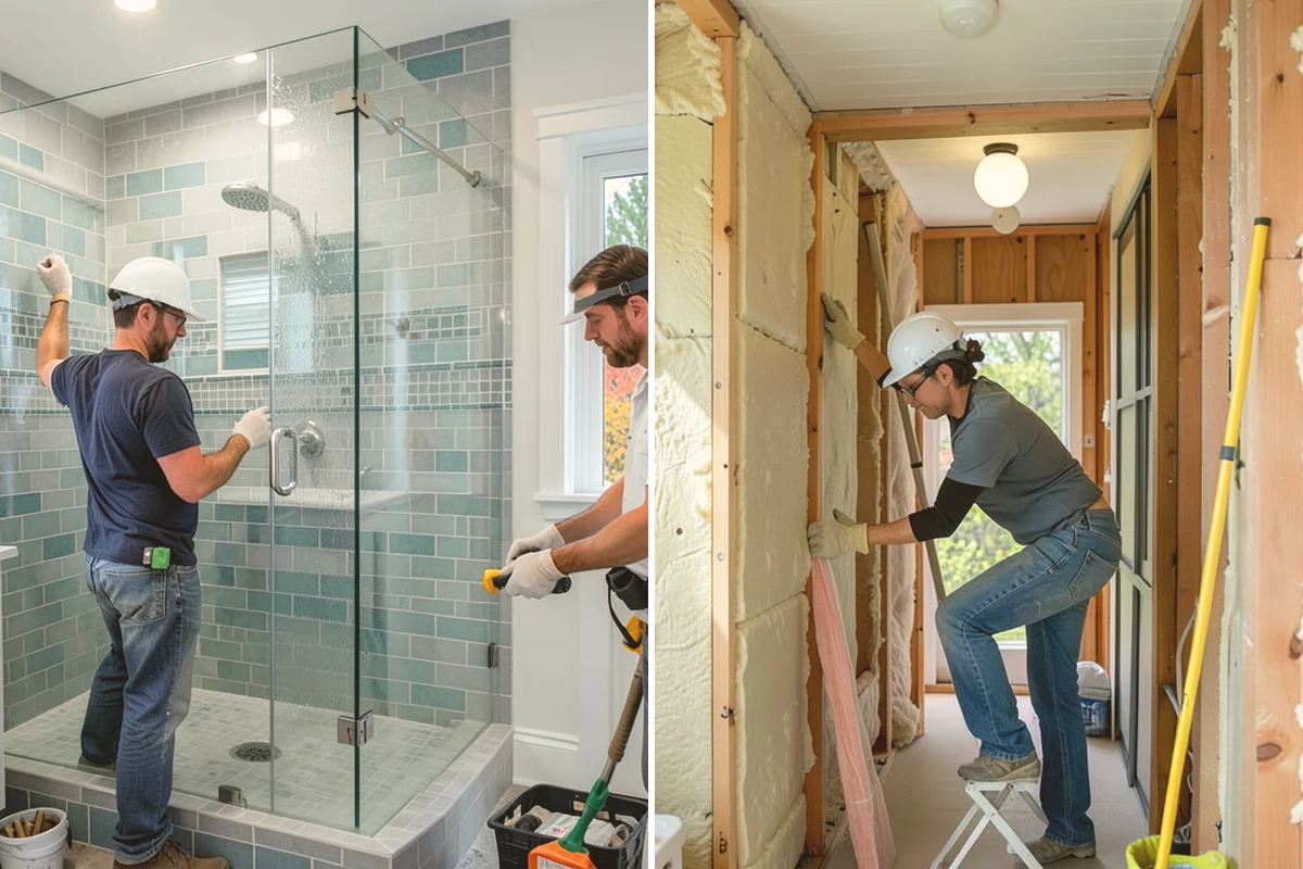 Column Wrap Installation in Bothell, King County, WA - Measure the posts and select wrap material
