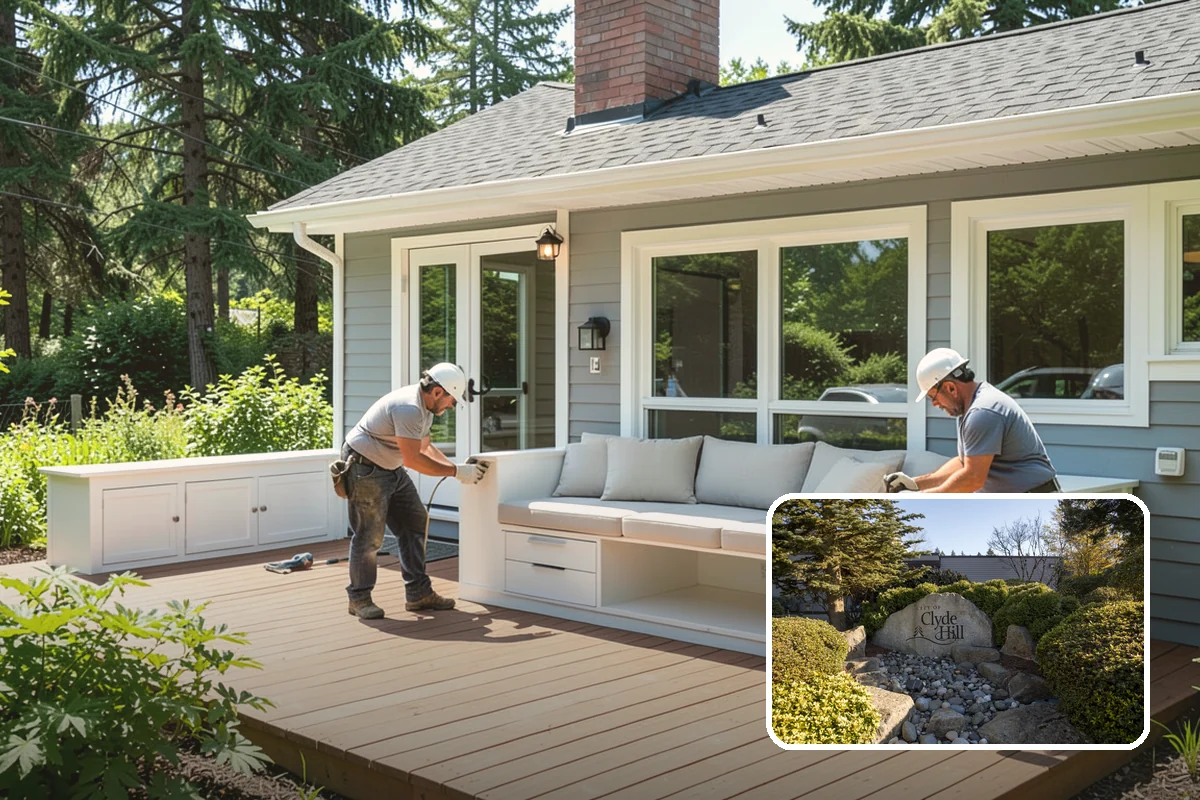 Column Wrap Installation in Clyde Hill, King County, WA - Upgrades the look of porch and entry posts