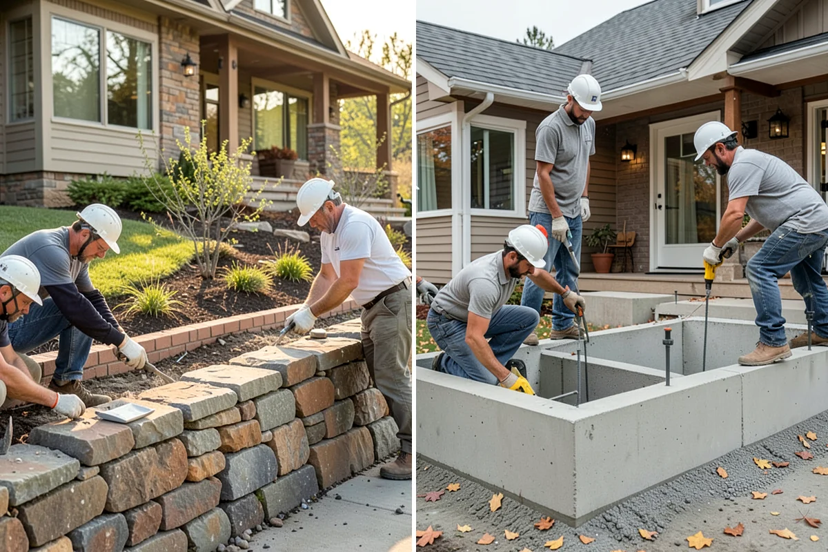 Column Wrap Installation in DuPont, Pierce County, WA - Measure the posts and select wrap material