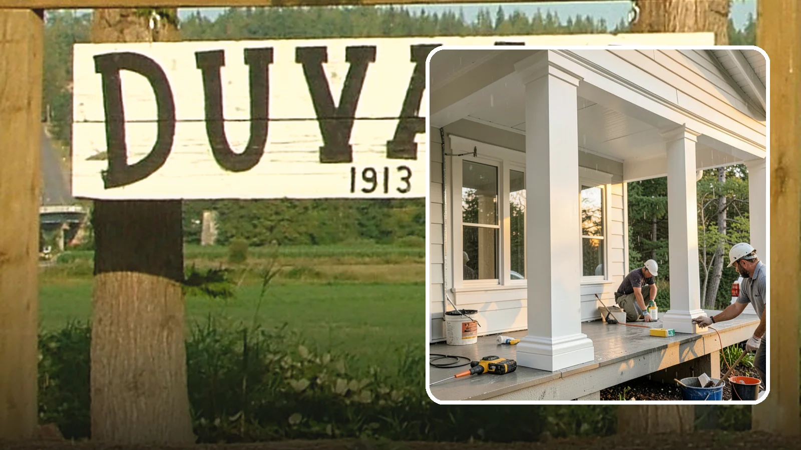 Column Wrap Installation in Duvall, King County, WA - Column wrap installation that dresses up porch posts with a durable, finished exterior look.