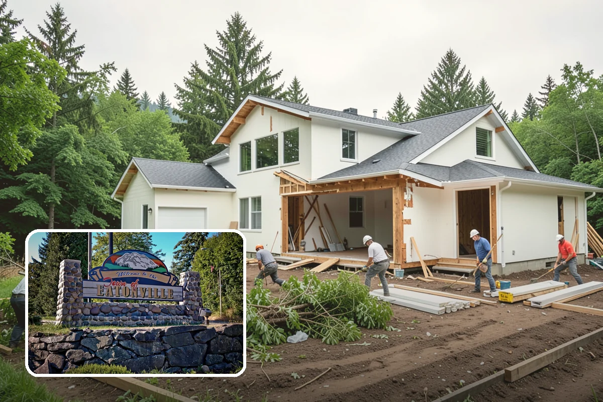 Column Wrap Installation in Eatonville, Pierce County, WA - Upgrades the look of porch and entry posts