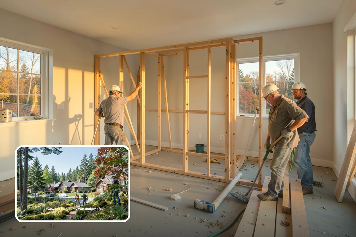 Column Wrap Installation in Edgewood, Pierce County, WA - Upgrades the look of porch and entry posts