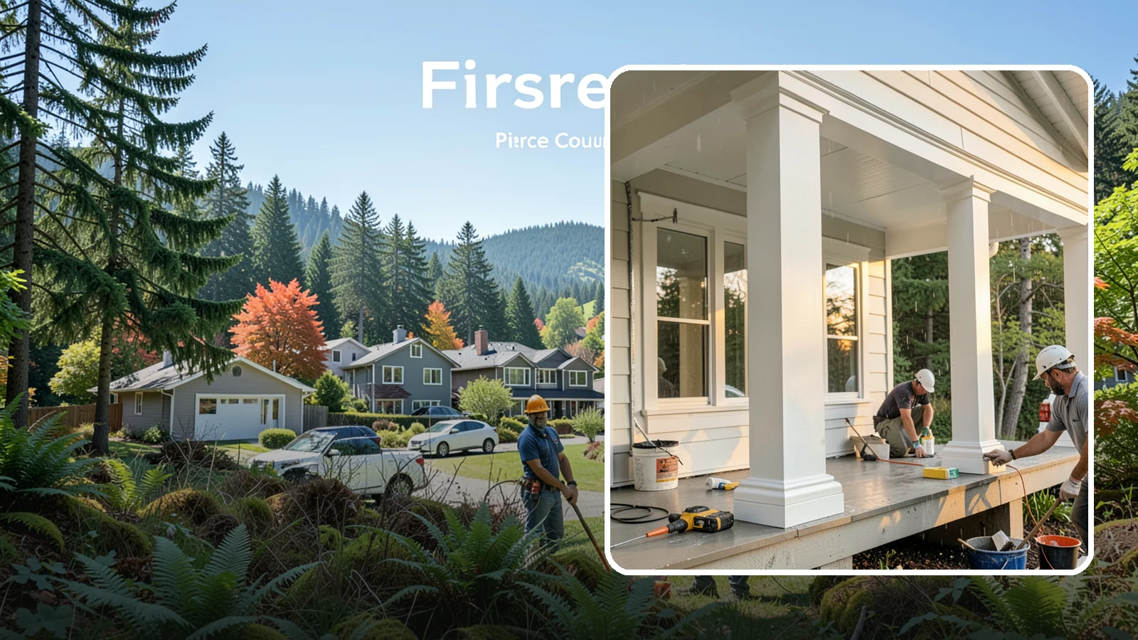 Column Wrap Installation in Fircrest, Pierce County, WA - Column wrap installation that dresses up porch posts with a durable, finished exterior look.