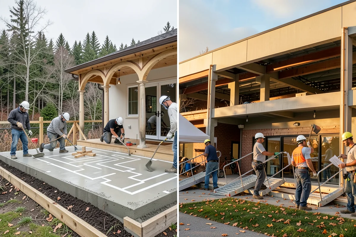 Column Wrap Installation in Gig Harbor, Pierce County, WA - Measure the posts and select wrap material