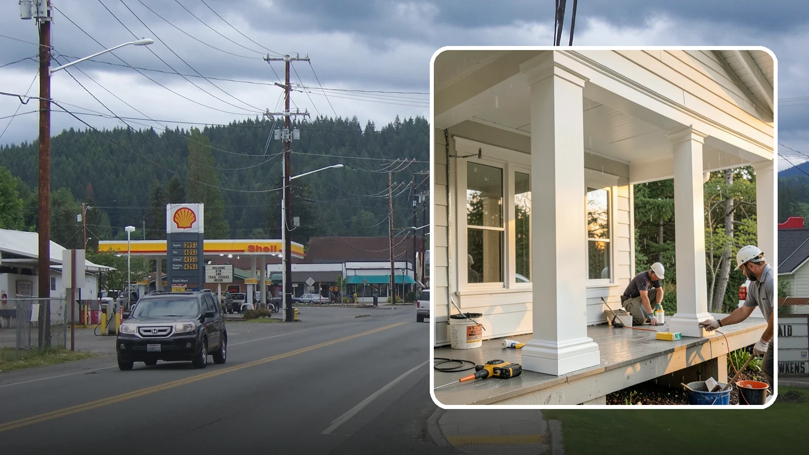 Column Wrap Installation in Granite Falls, Snohomish County, WA - Column wrap installation that dresses up porch posts with a durable, finished exterior look.
