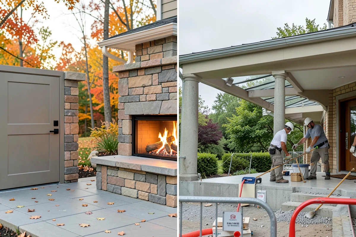 Column Wrap Installation in Hunts Point, King County, WA - Measure the posts and select wrap material