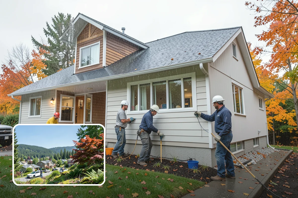Column Wrap Installation in Index, Snohomish County, WA - Upgrades the look of porch and entry posts