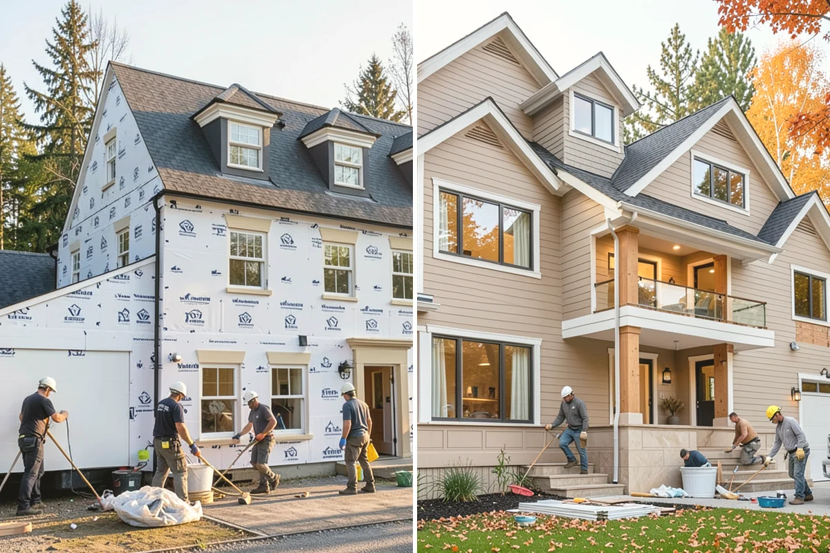 Column Wrap Installation in Issaquah, King County, WA - Measure the posts and select wrap material