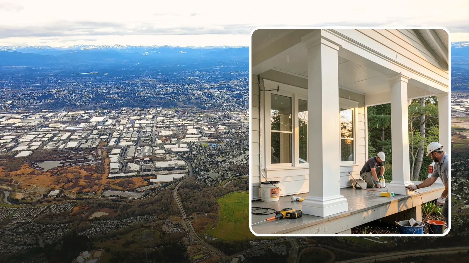 Column Wrap Installation in Kent, King County, WA - Column wrap installation that dresses up porch posts with a durable, finished exterior look.
