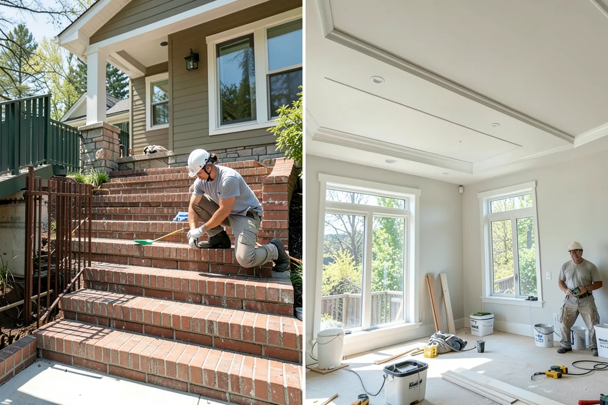 Column Wrap Installation in Lake Forest Park, King County, WA - Measure the posts and select wrap material