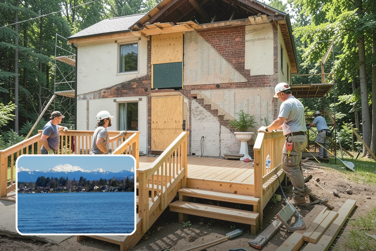 Column Wrap Installation in Lake Stevens, Snohomish County, WA - Upgrades the look of porch and entry posts