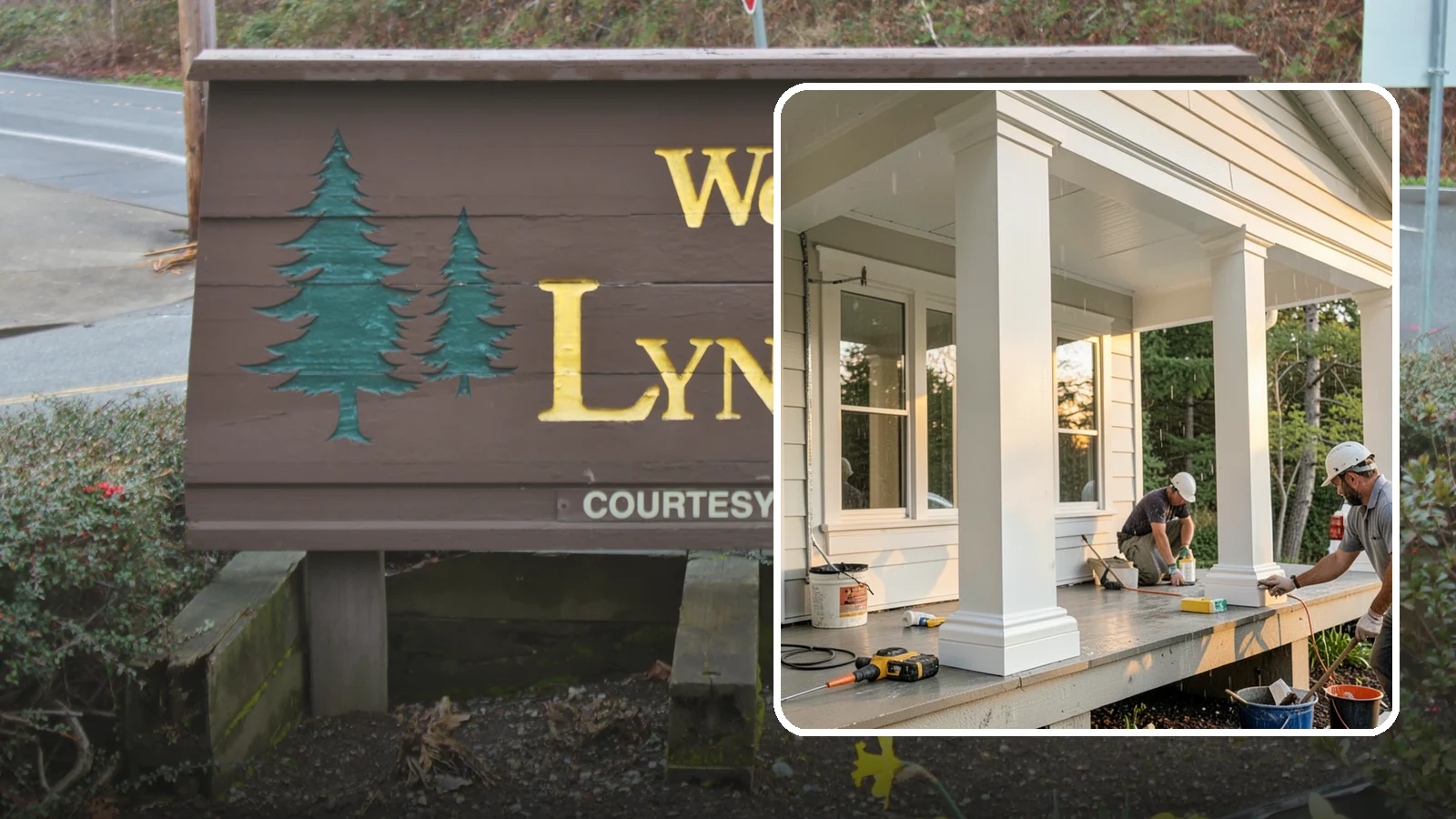 Column Wrap Installation in Lynnwood, Snohomish County, WA - Column wrap installation that dresses up porch posts with a durable, finished exterior look.