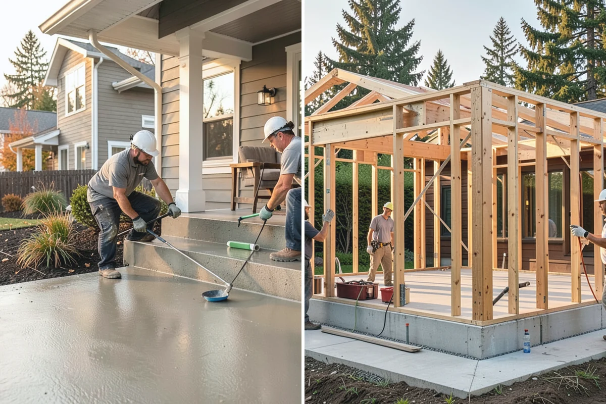 Column Wrap Installation in Marysville, Snohomish County, WA - Measure the posts and select wrap material