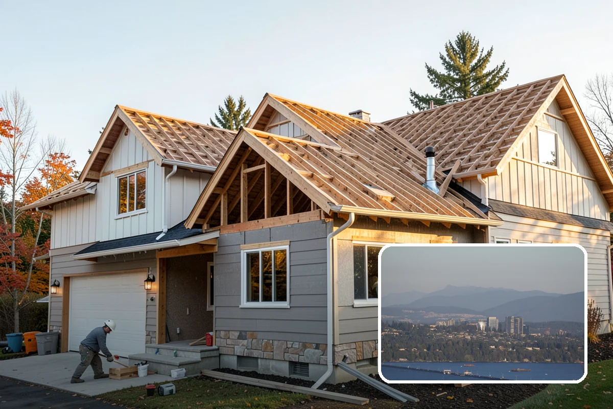 Column Wrap Installation in Medina, King County, WA - Upgrades the look of porch and entry posts
