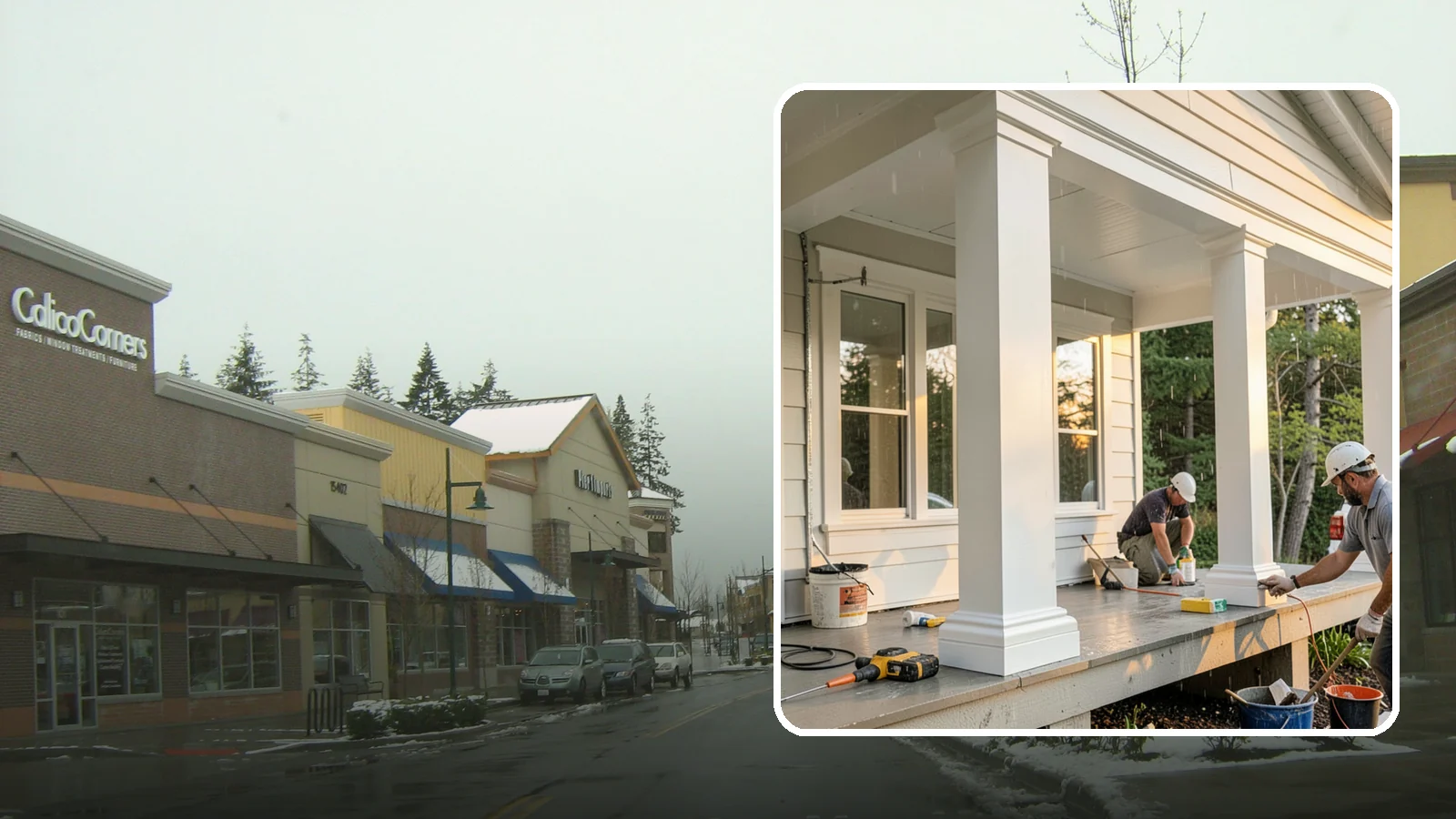 Column Wrap Installation in Mill Creek, Snohomish County, WA - Column wrap installation that dresses up porch posts with a durable, finished exterior look.