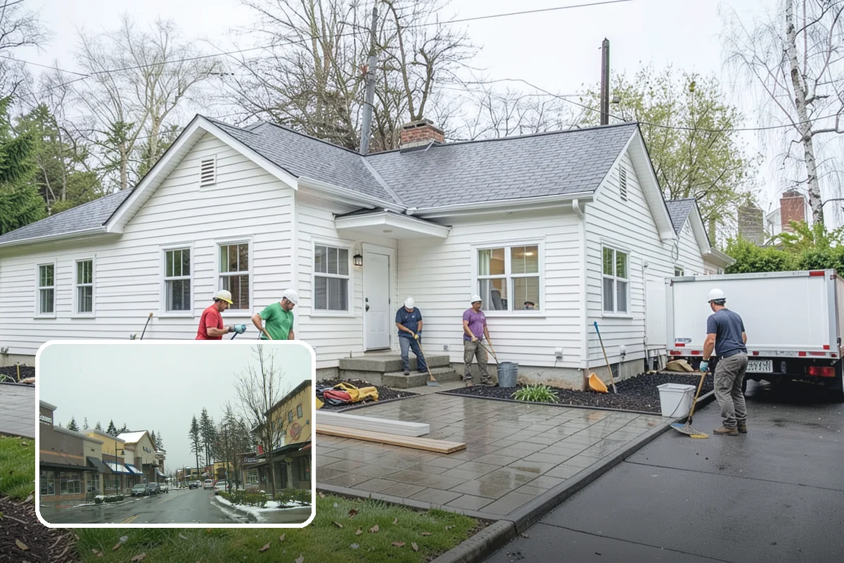 Column Wrap Installation in Mill Creek, Snohomish County, WA - Upgrades the look of porch and entry posts