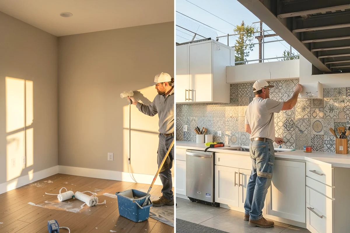 Column Wrap Installation in Mill Creek, Snohomish County, WA - Measure the posts and select wrap material