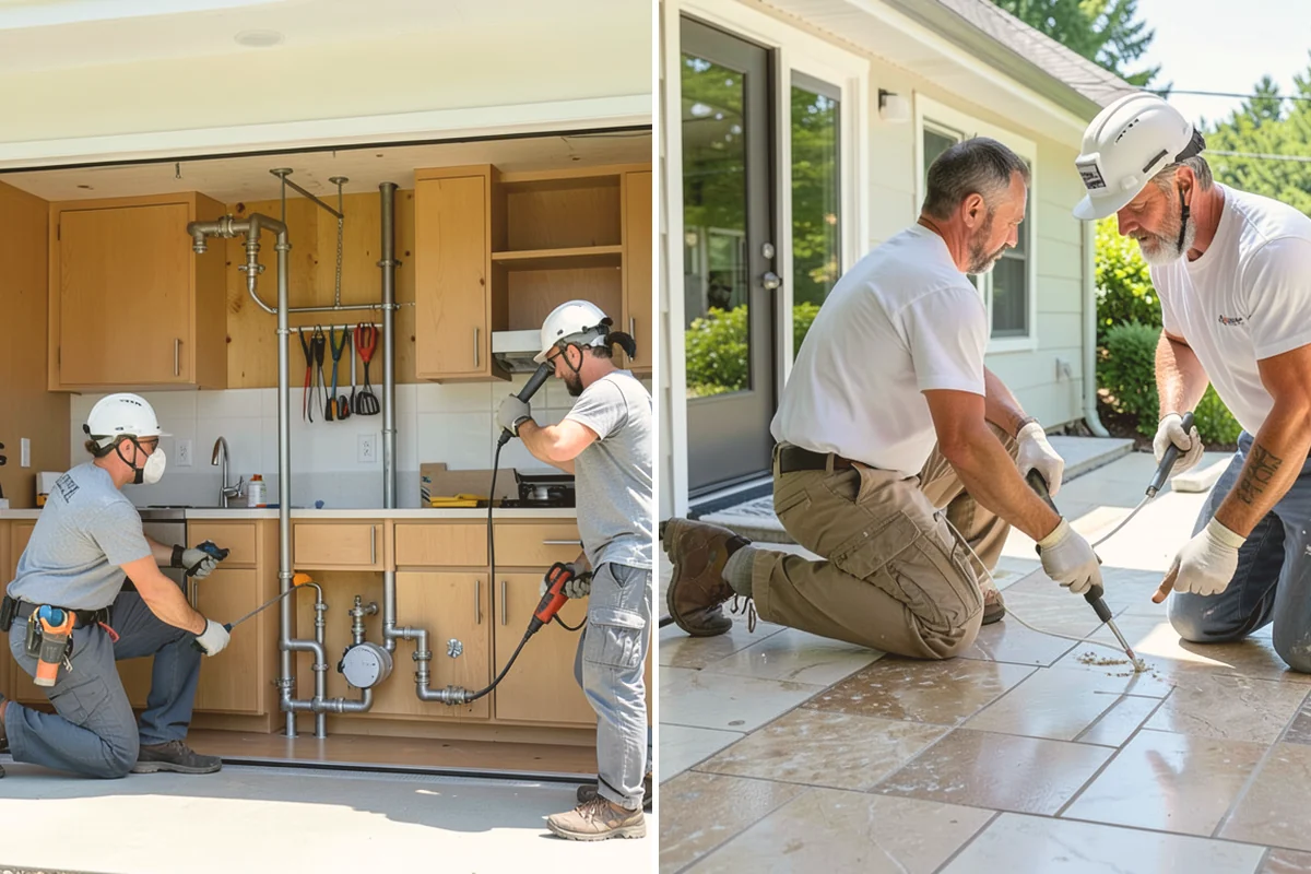 Column Wrap Installation in Newcastle, King County, WA - Measure the posts and select wrap material