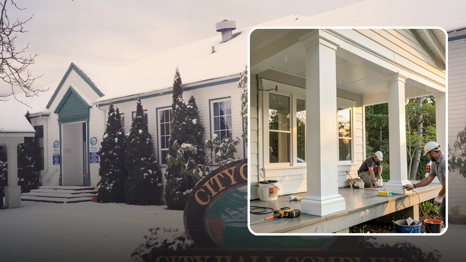 Column Wrap Installation in Pacific, King County, WA - Column wrap installation that dresses up porch posts with a durable, finished exterior look.