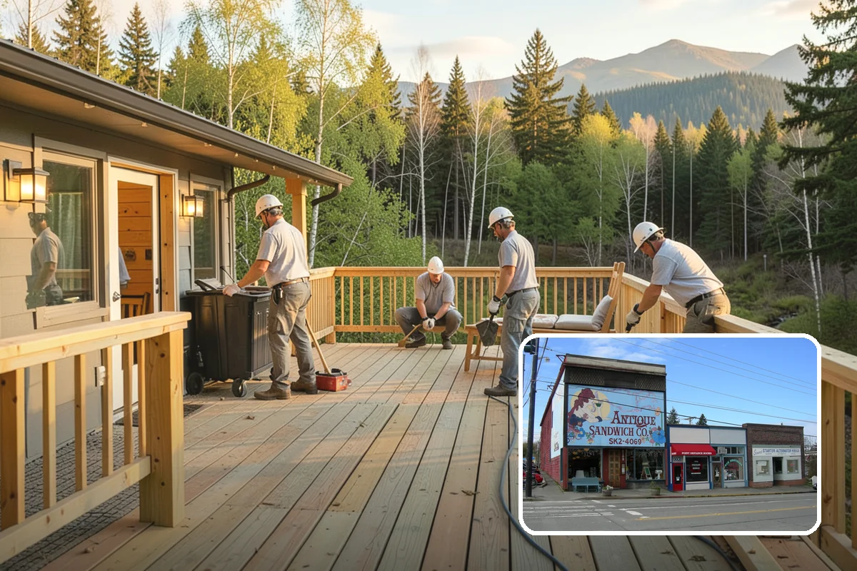 Column Wrap Installation in Ruston, Pierce County, WA - Upgrades the look of porch and entry posts
