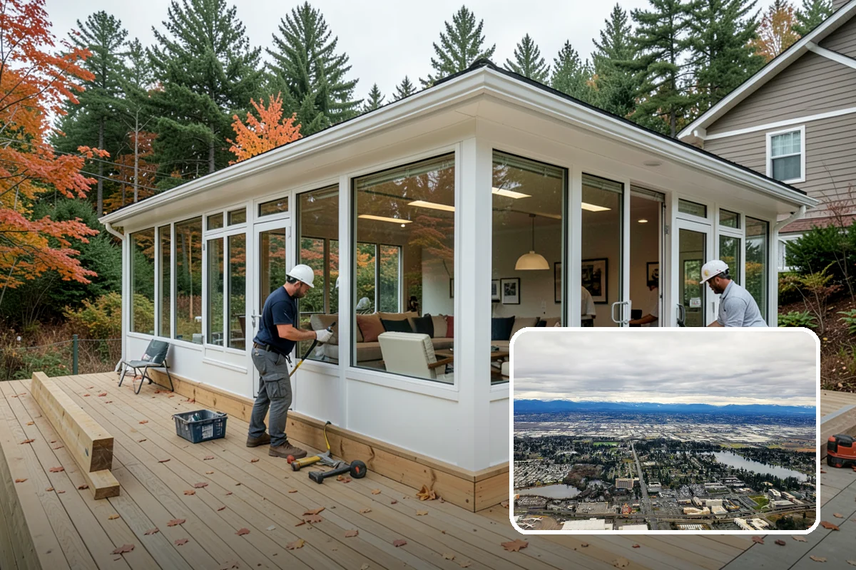 Column Wrap Installation in SeaTac, King County, WA - Upgrades the look of porch and entry posts