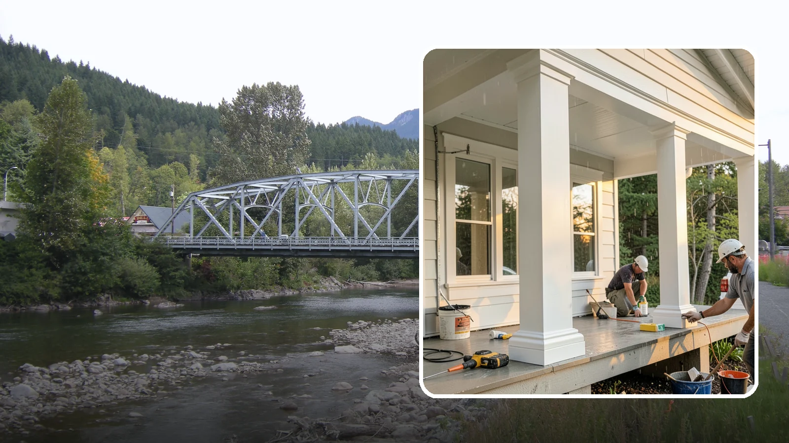 Column Wrap Installation in Skykomish, King County, WA - Column wrap installation that dresses up porch posts with a durable, finished exterior look.