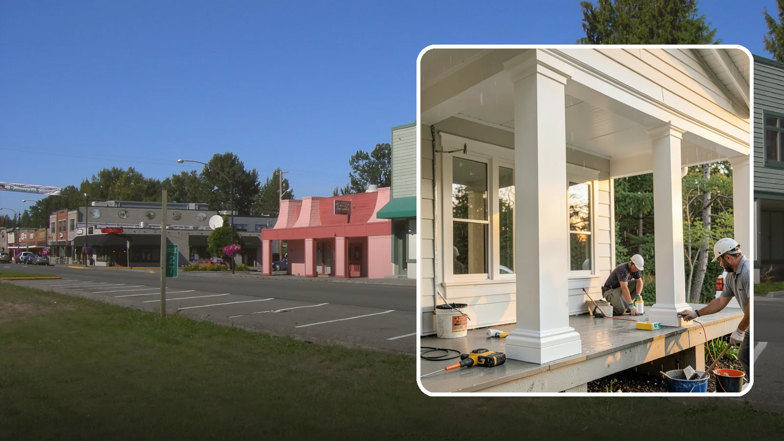 Column Wrap Installation in Snoqualmie, King County, WA - Column wrap installation that dresses up porch posts with a durable, finished exterior look.