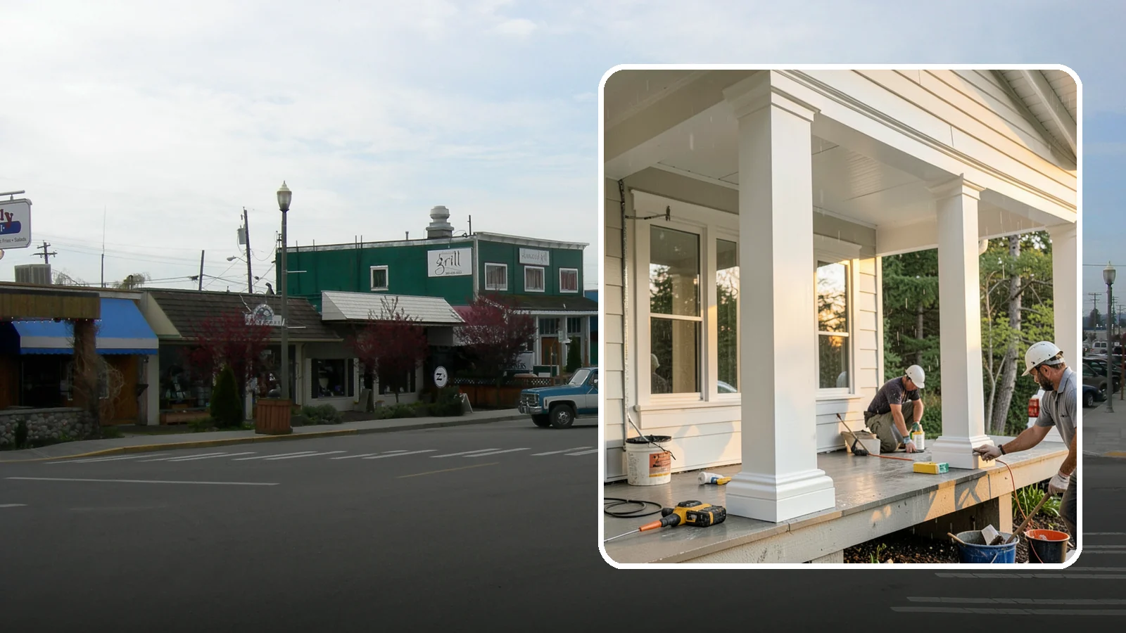 Column Wrap Installation in Stanwood, Snohomish County, WA - Column wrap installation that dresses up porch posts with a durable, finished exterior look.