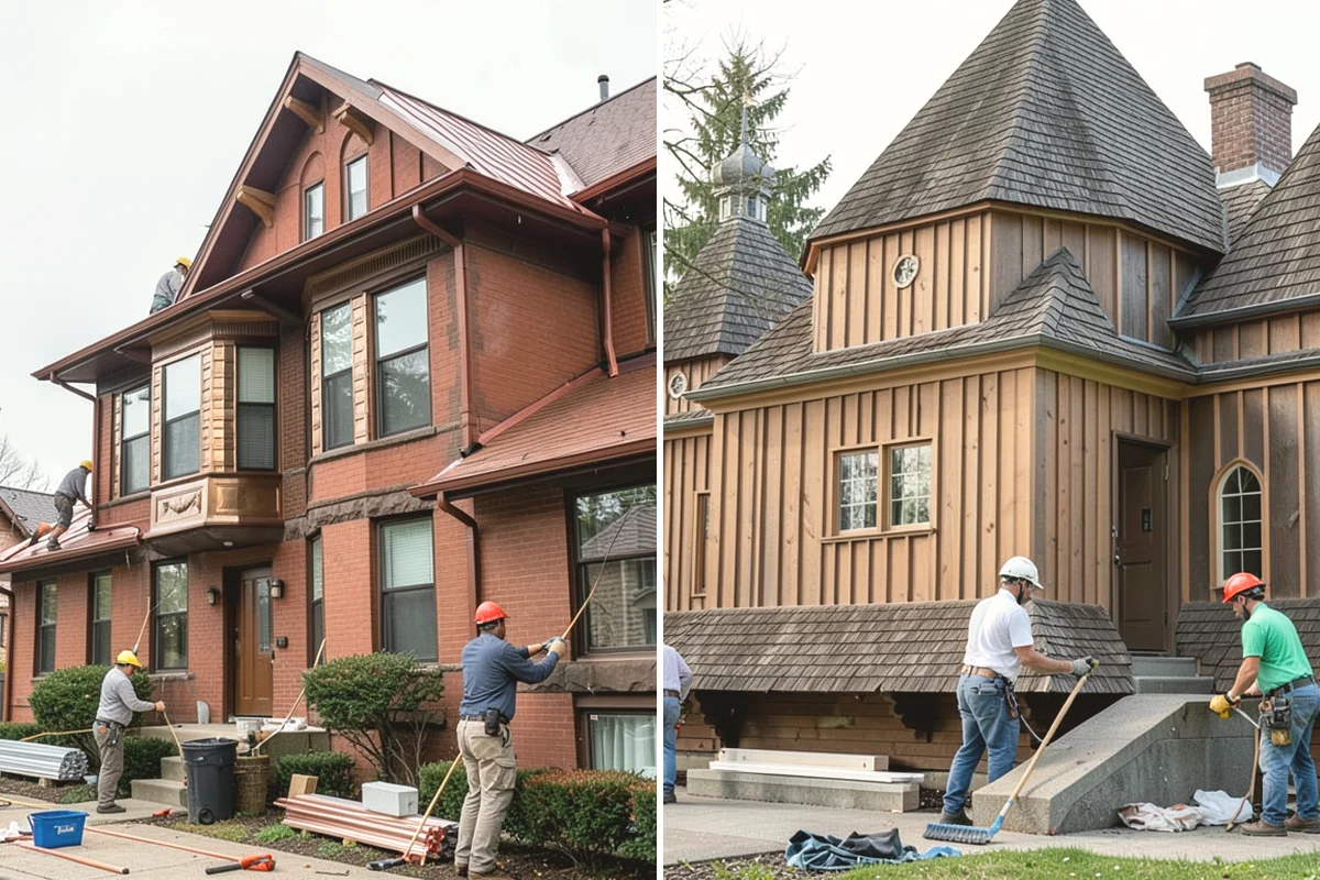 Column Wrap Installation in Tacoma, Pierce County, WA - Measure the posts and select wrap material