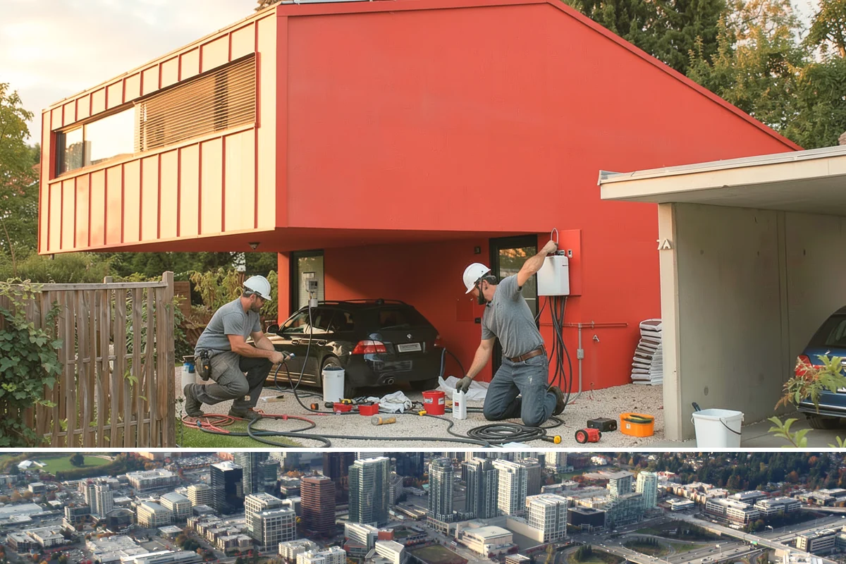 Comfort-Height Fixture Installation in Bellevue, King County, WA - Fixture upgrades are indoor tasks that proceed easily in any season.