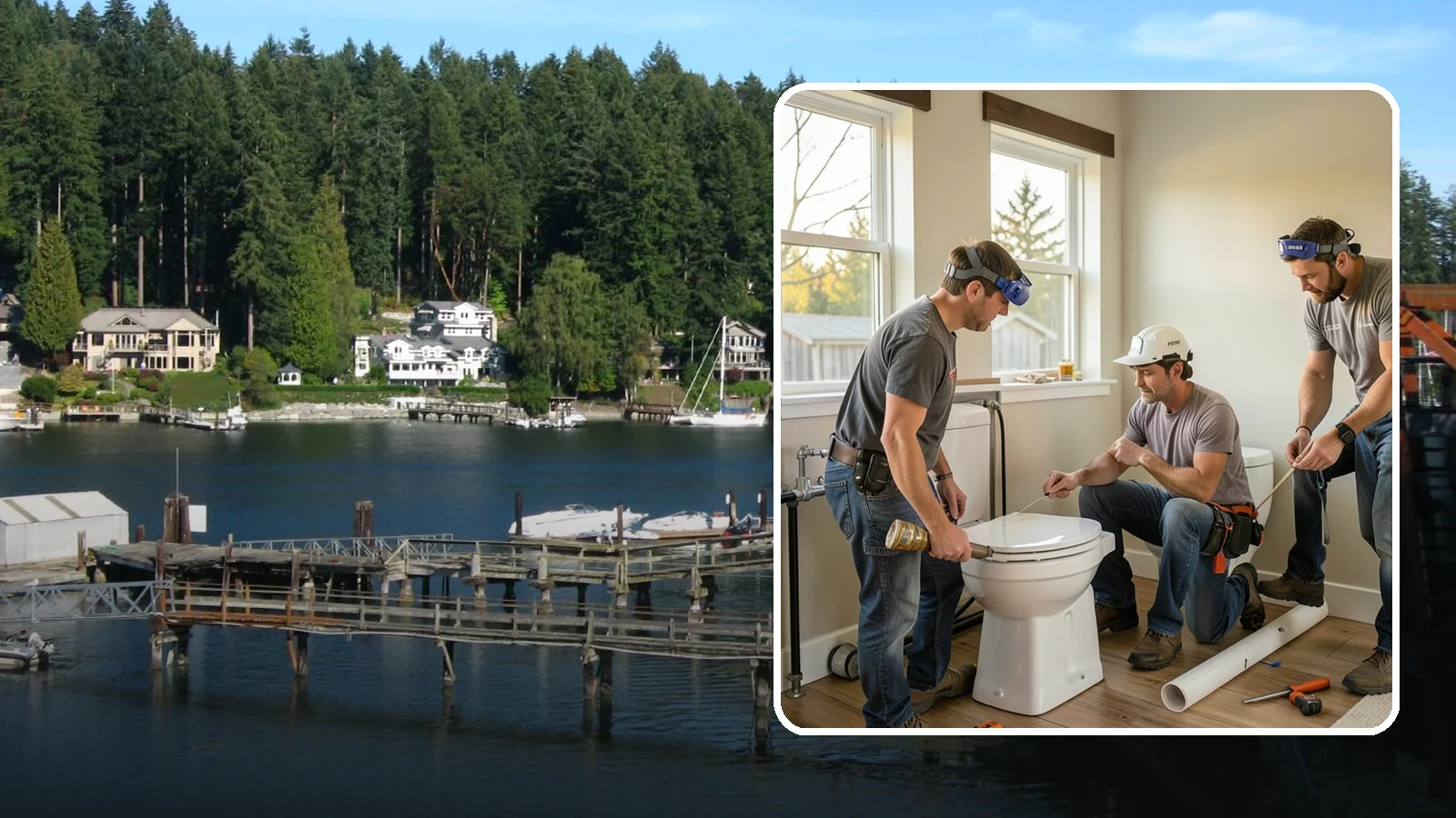 Comfort-Height Fixture Installation in Gig Harbor, Pierce County, WA - We install comfort-height toilets and fixtures that reduce the strain of sitting down and standing up.