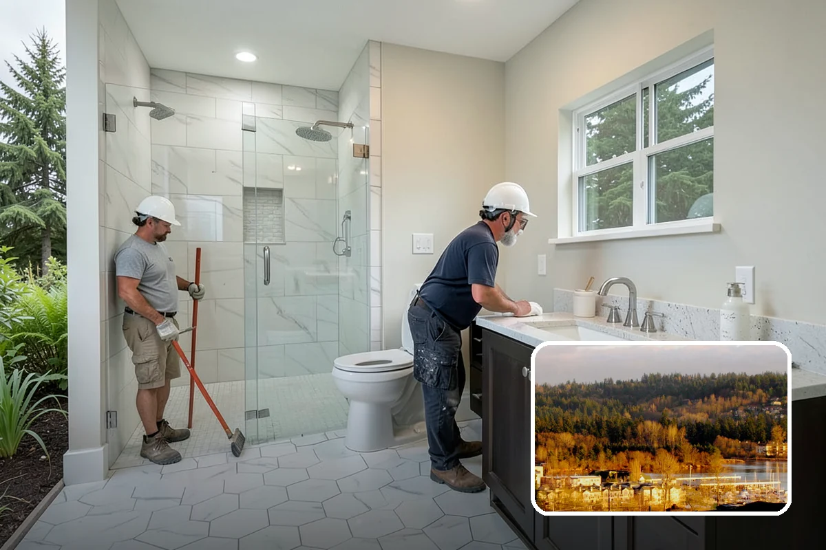Comfort-Height Fixture Installation in Kenmore, King County, WA - Taller fixtures that ease sitting and standing